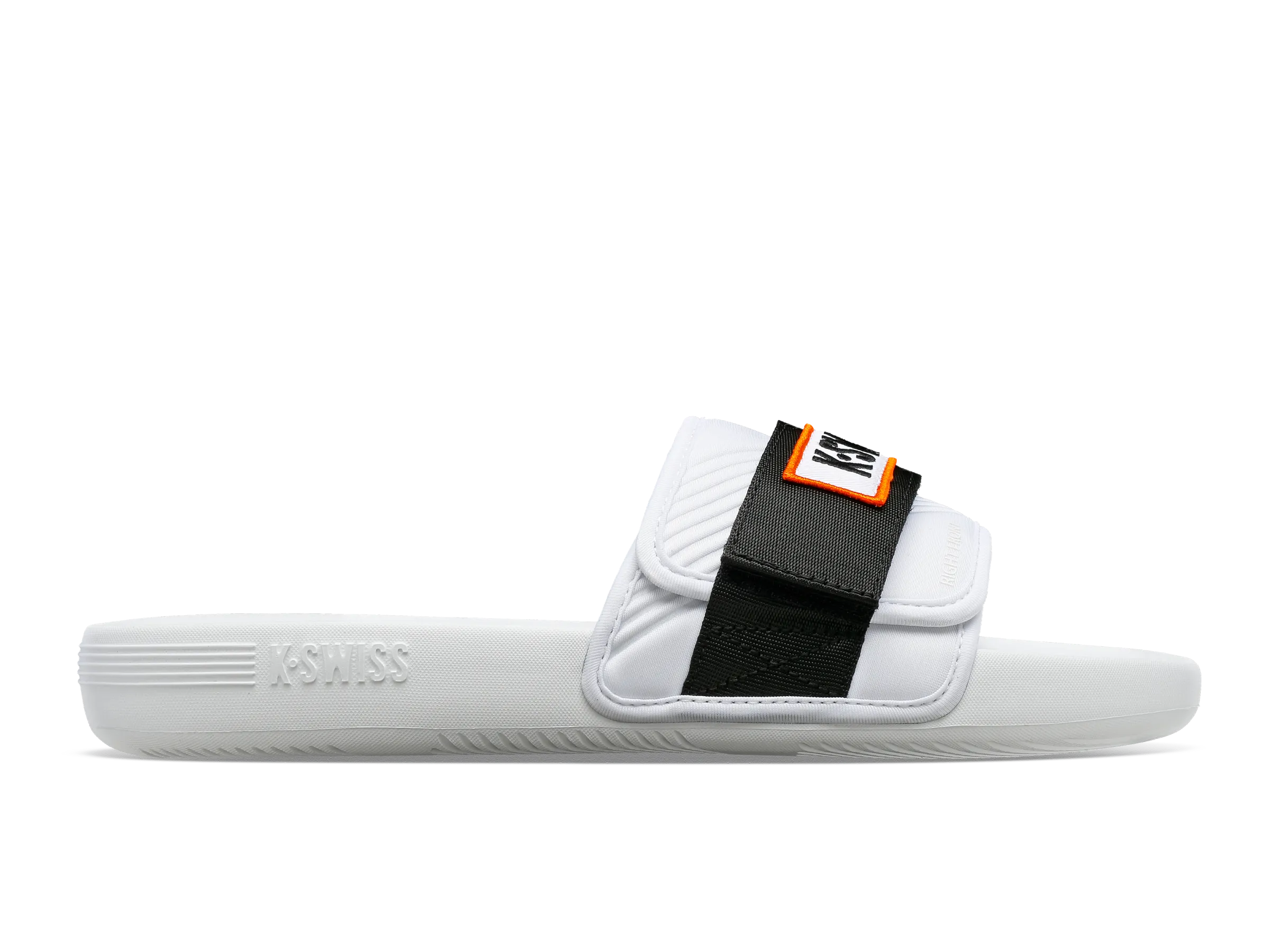 08716-102-M | STRAP SANDAL X MCLAREN | WHITE /BLACK /PAPAYA