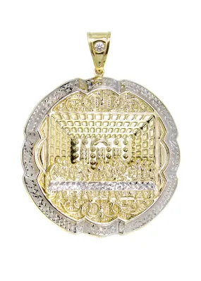 10K Gold Last Supper Pendant | Customizable Size