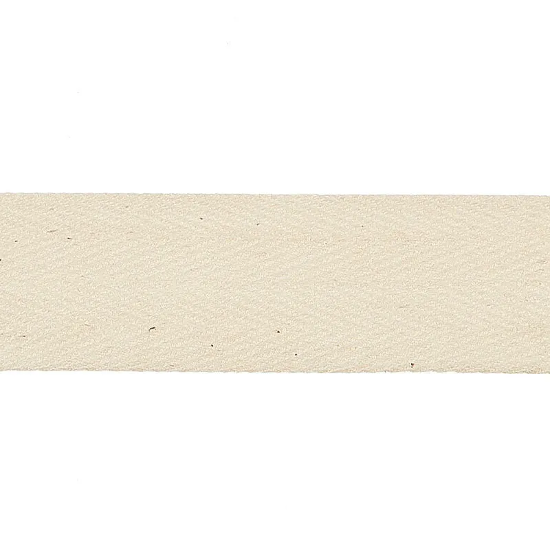 1" Cotton Twill Tape - Ivory