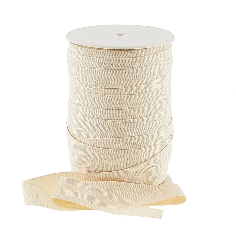 1" Cotton Twill Tape - Ivory