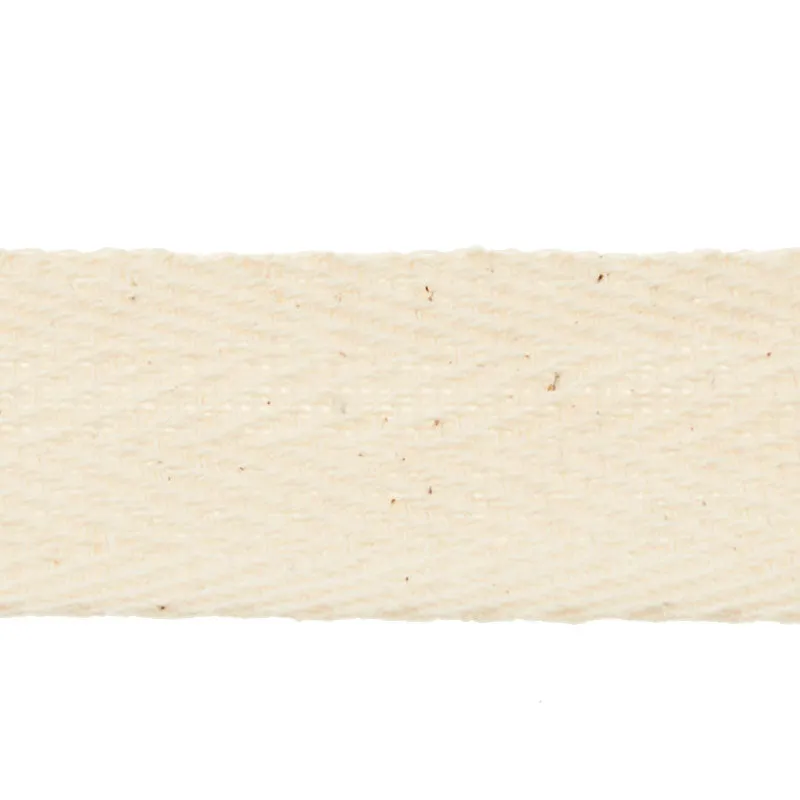 3/4" Cotton Twill Tape - Ivory