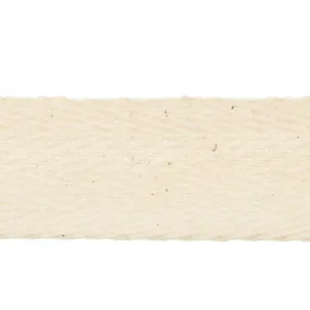 3/4" Cotton Twill Tape - Ivory