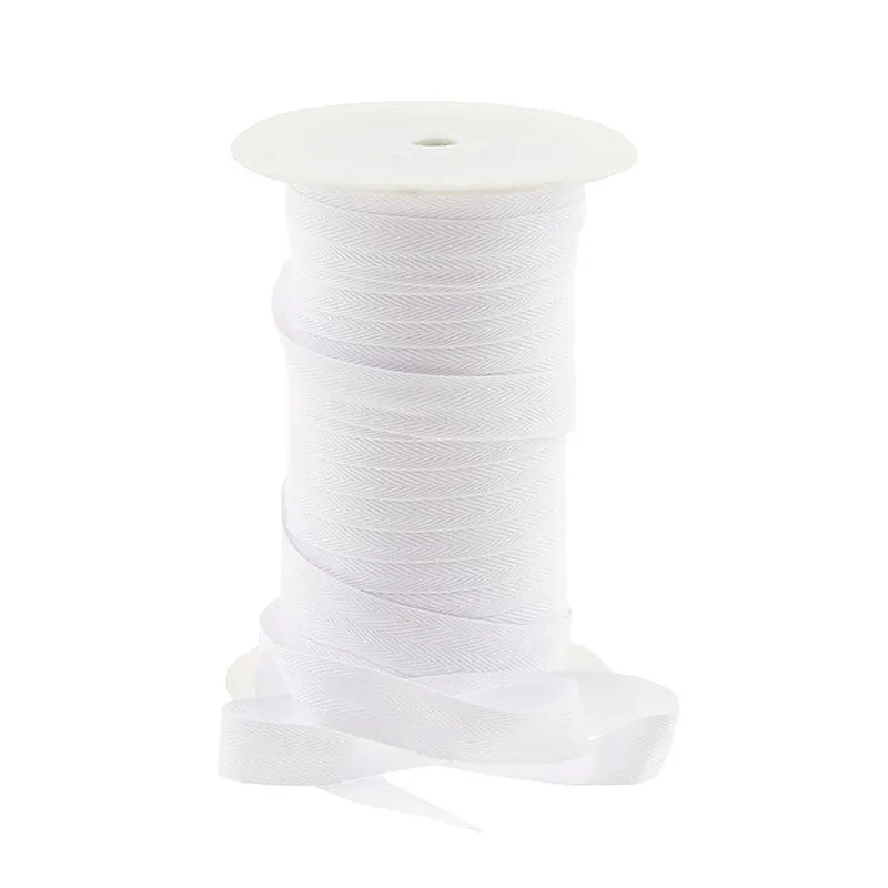 3/4" Cotton Twill Tape - White