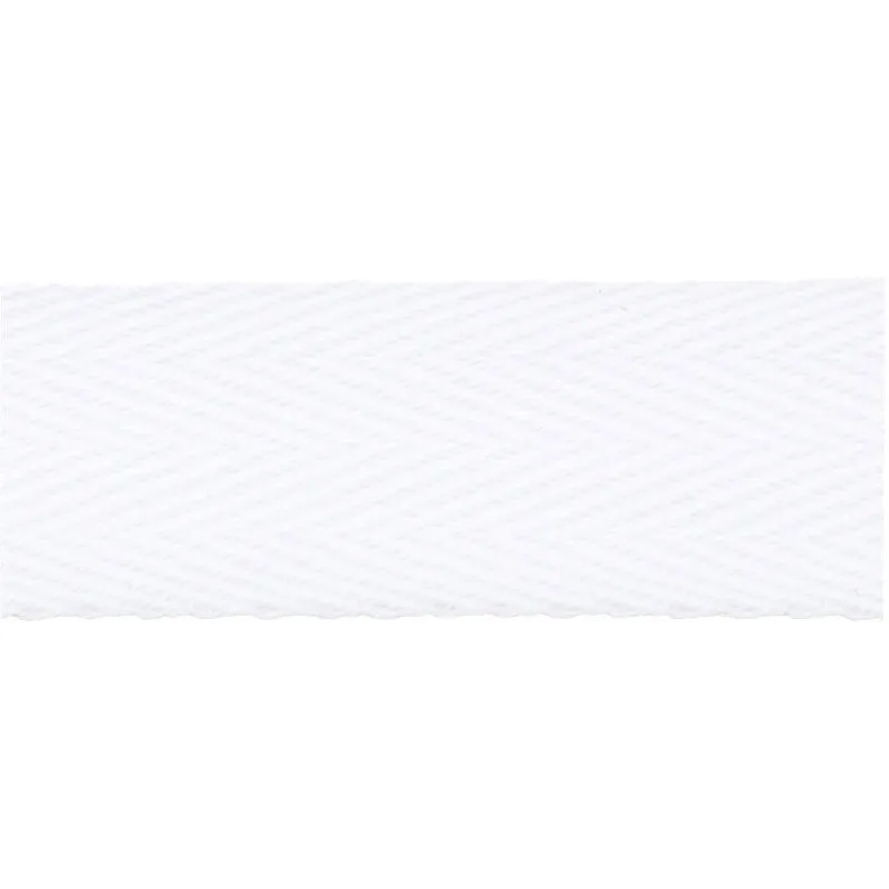 3/4" Cotton Twill Tape - White