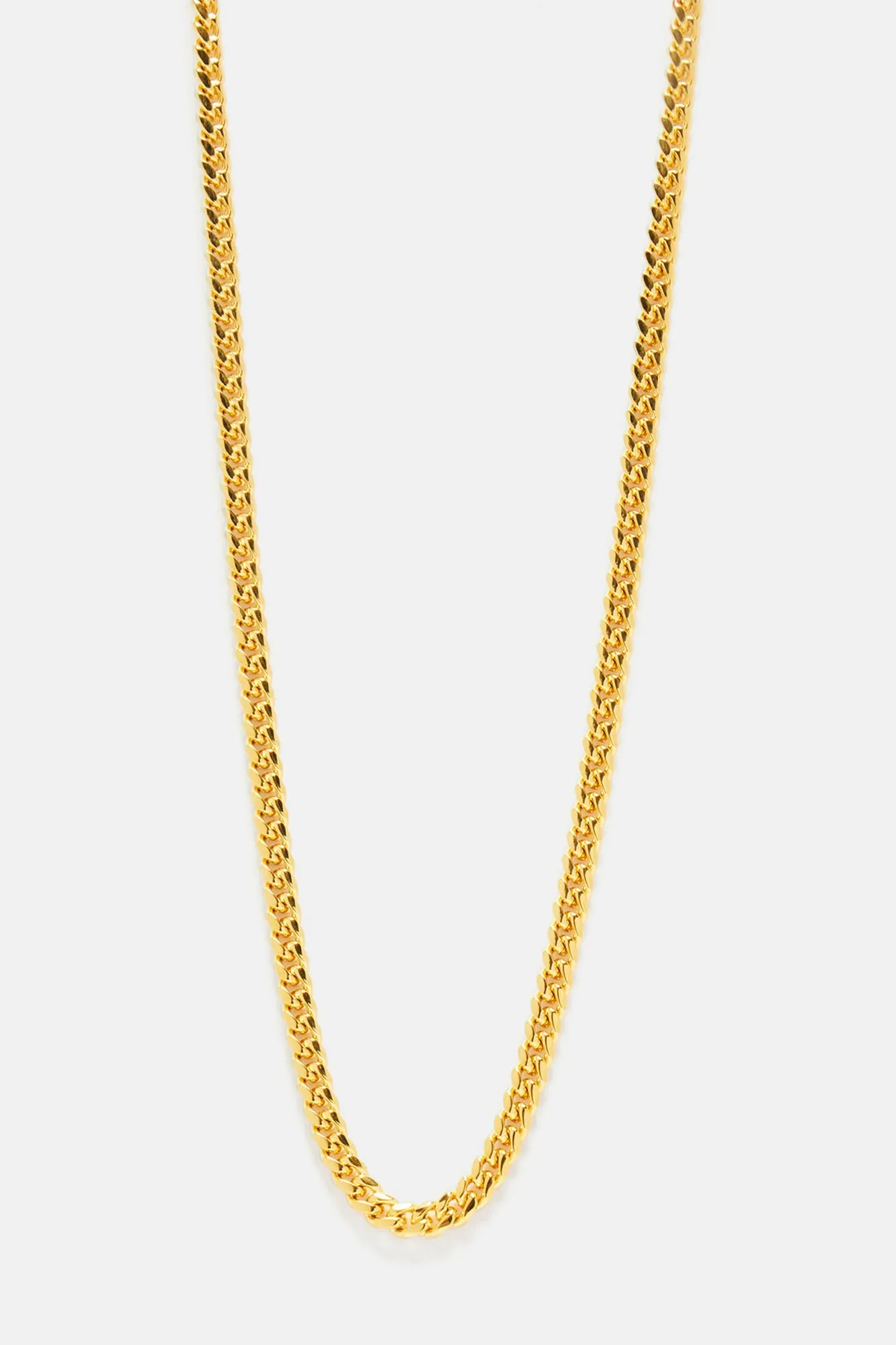 5mm Premium 20″ Cuban Chain Necklace - Gold