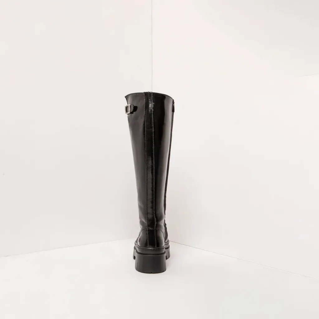 ART | BOTAS MUJER | 1959 NAPPA SHINNY BLACK/AMBERES BLACK | NEGRO