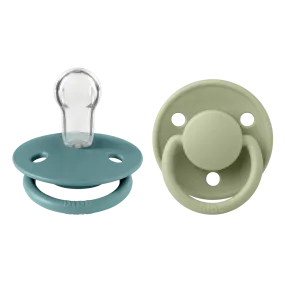 BIBS De Lux Silicone Pacifier 2 Pack - Island Sea/Sage