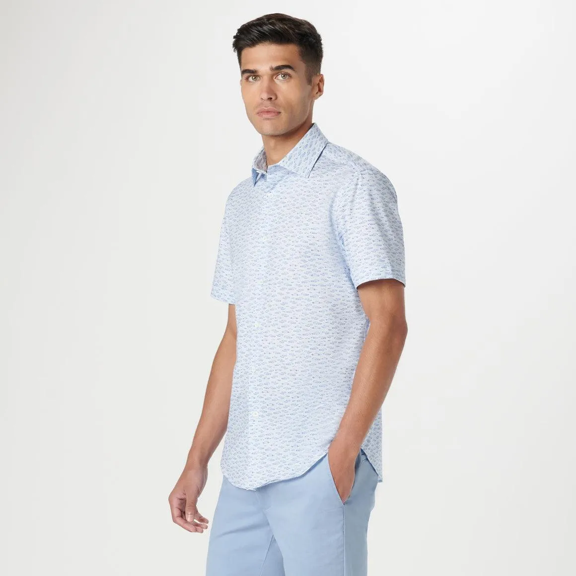 Bugatchi - Miles - Chemise imprimé automobiles manches courtes OOOHCOTTON©