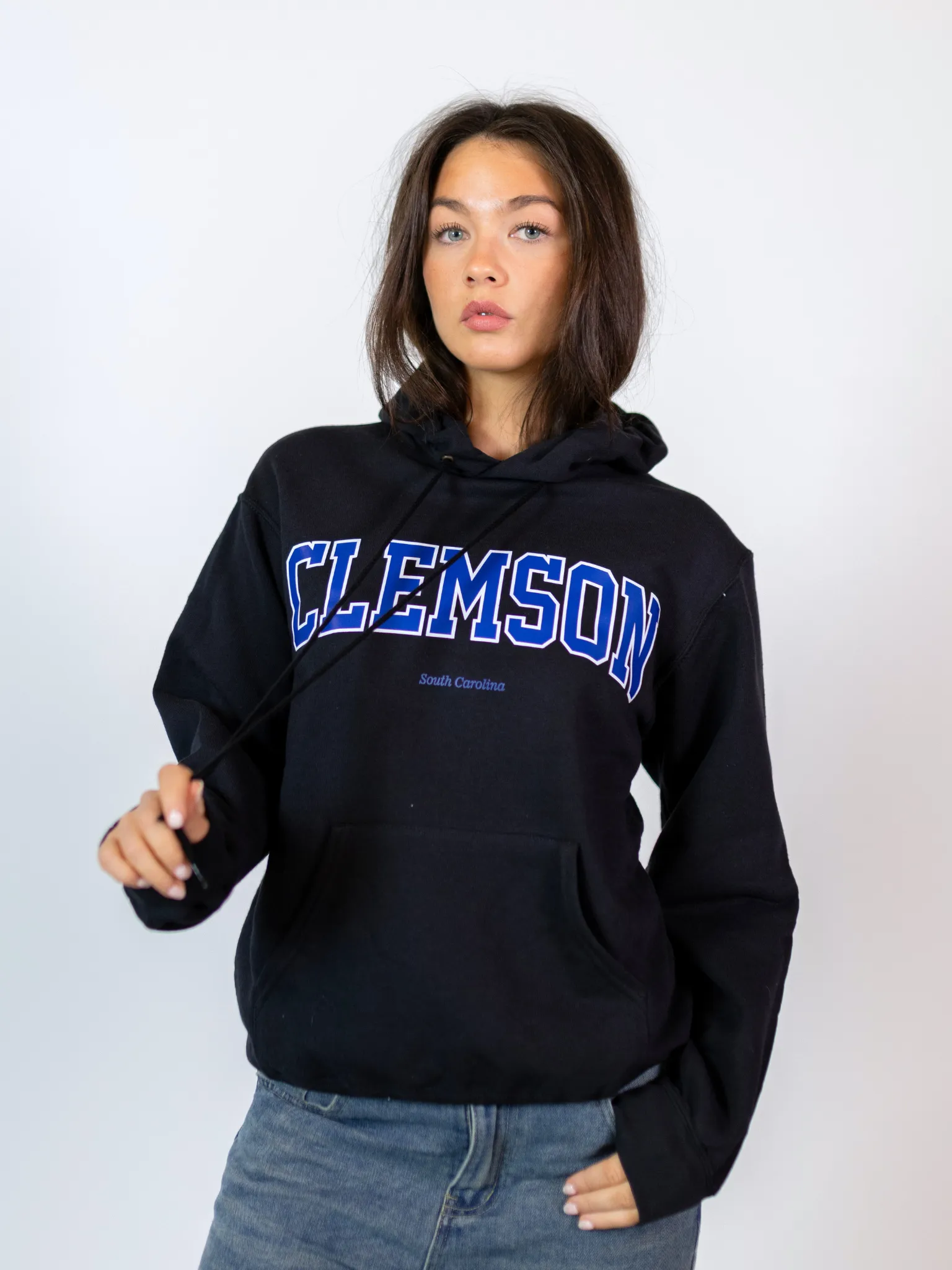 CLEMSON HOODIE - SVART 