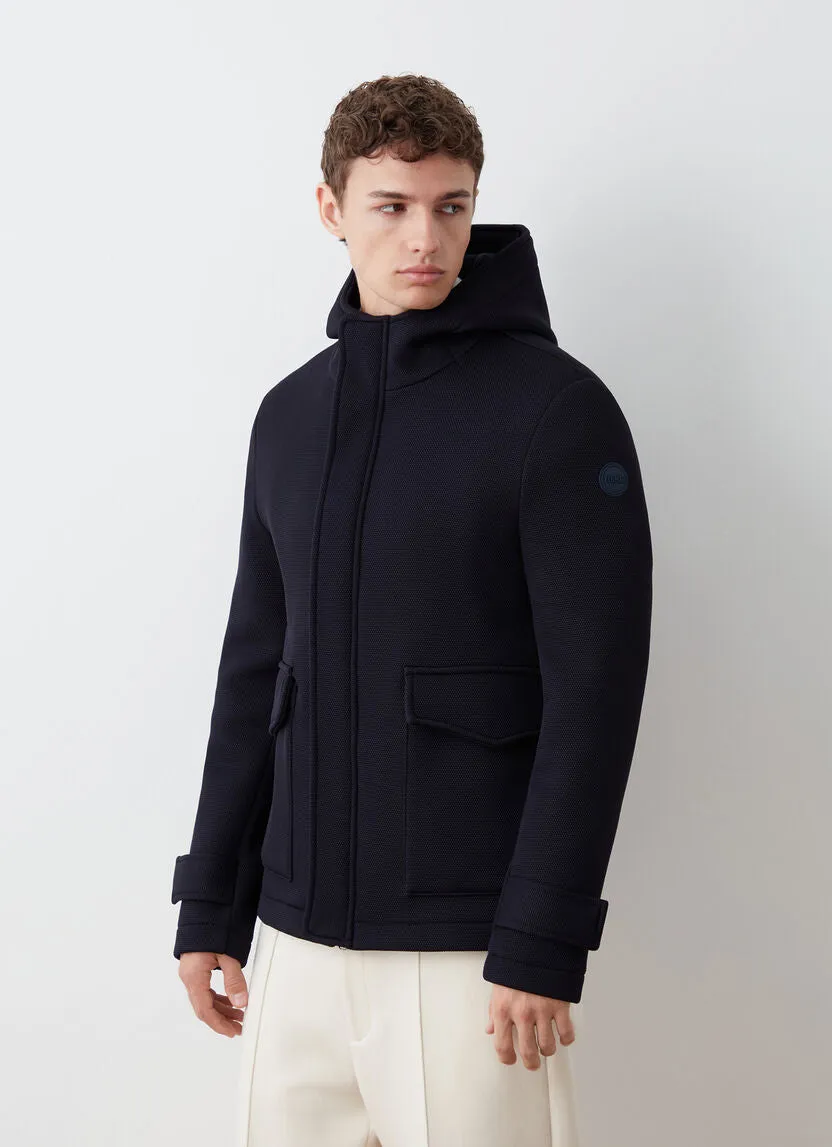 Colmar - Manteau à capuchon de laine bouillie pour homme