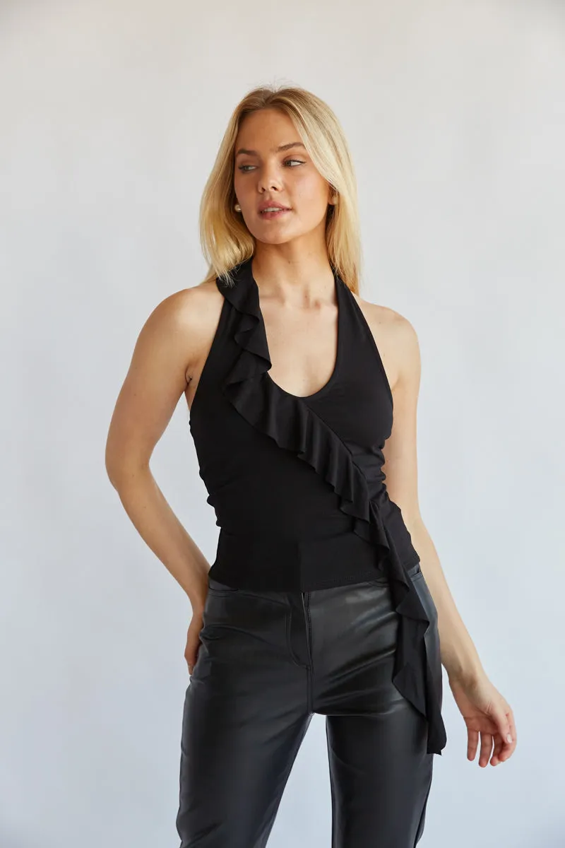 Etta Ruffle Halter Top