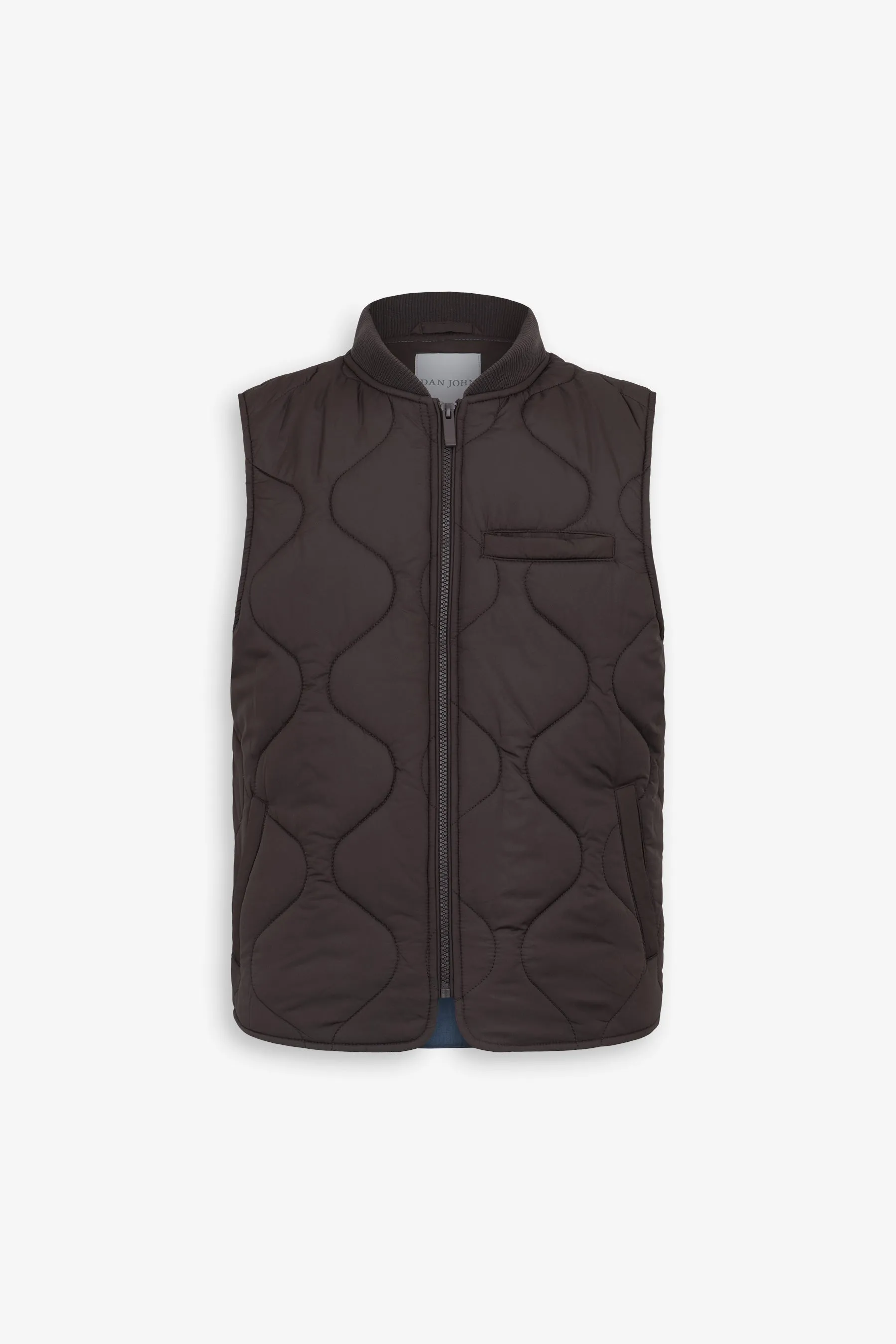 Gilet trapuntato moro