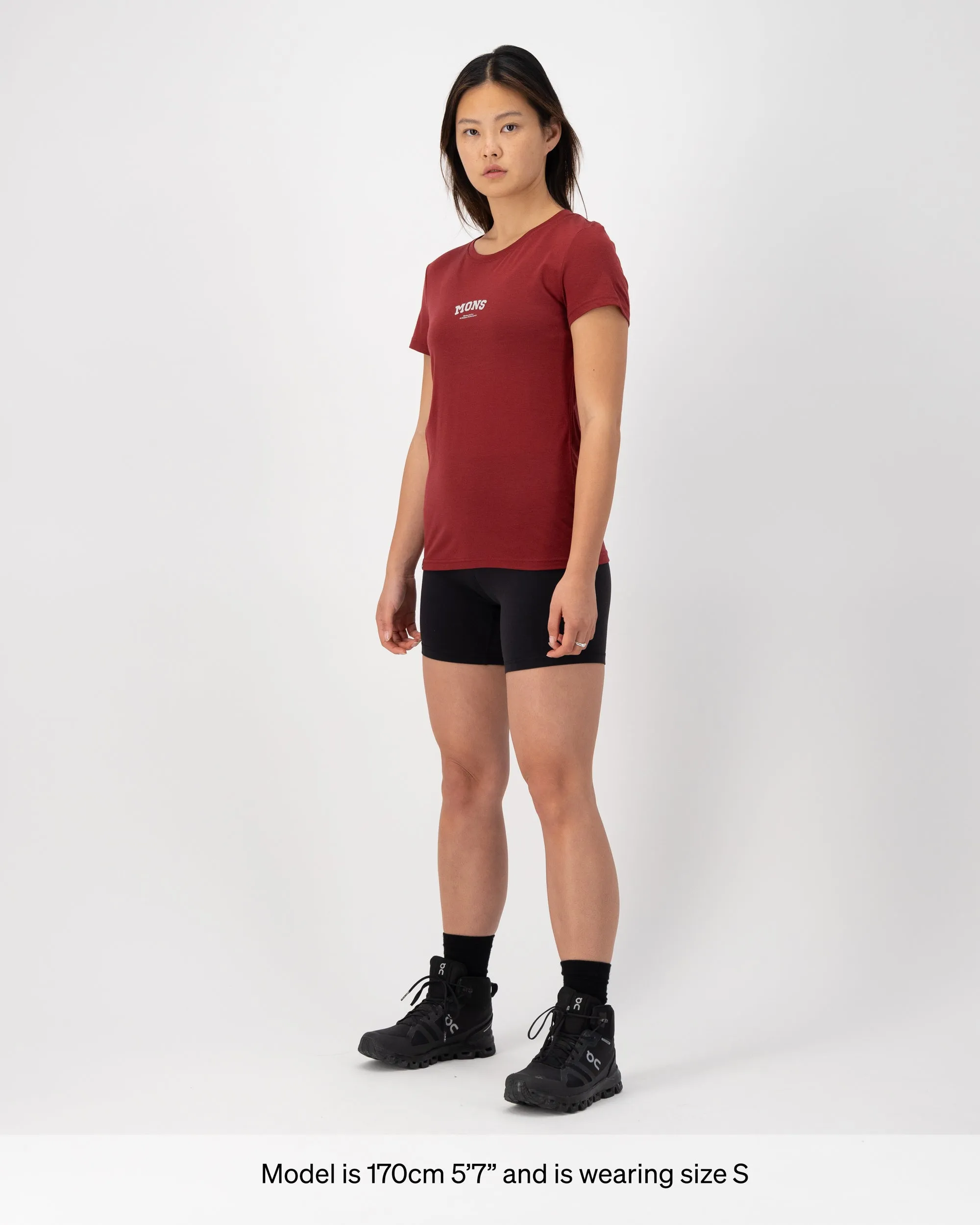 Icon Merino Classic T-Shirt - Cherry