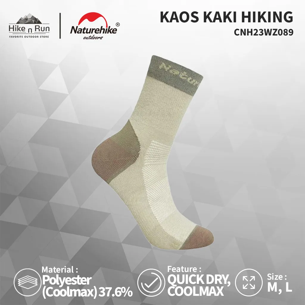 Kaos Kaki Hiking Sport Quick Dry Naturehike CNH23WZ089 Trekking Coolmax Socks