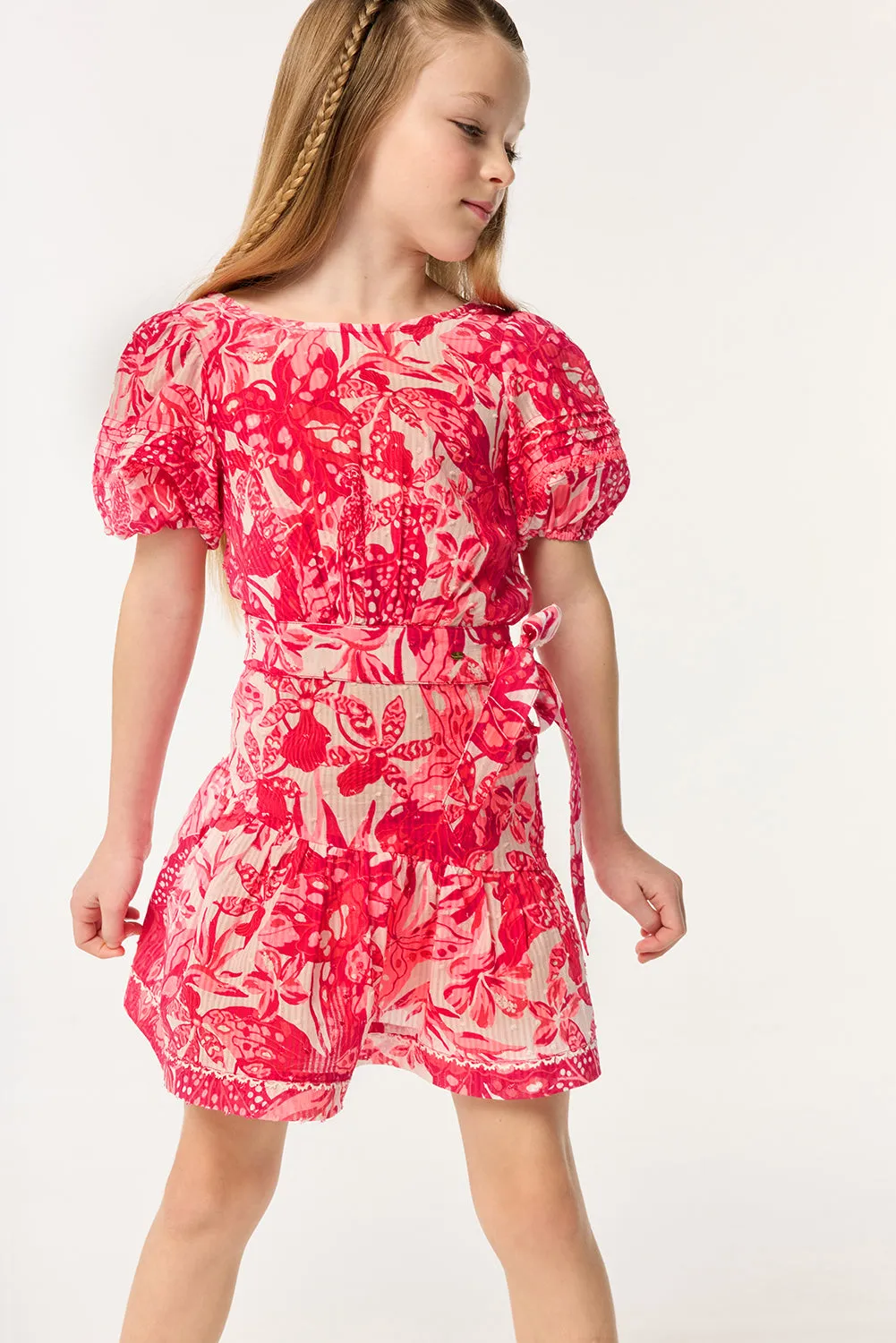 Chantal Pink Mini Dress for Kids - Stylish and Cute Summer Outfit