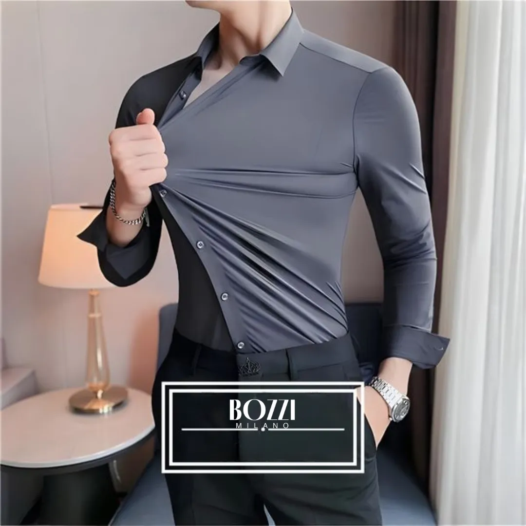 LA FINEZZA: CAMICIA SLIM STRETCH ANTIPIEGA