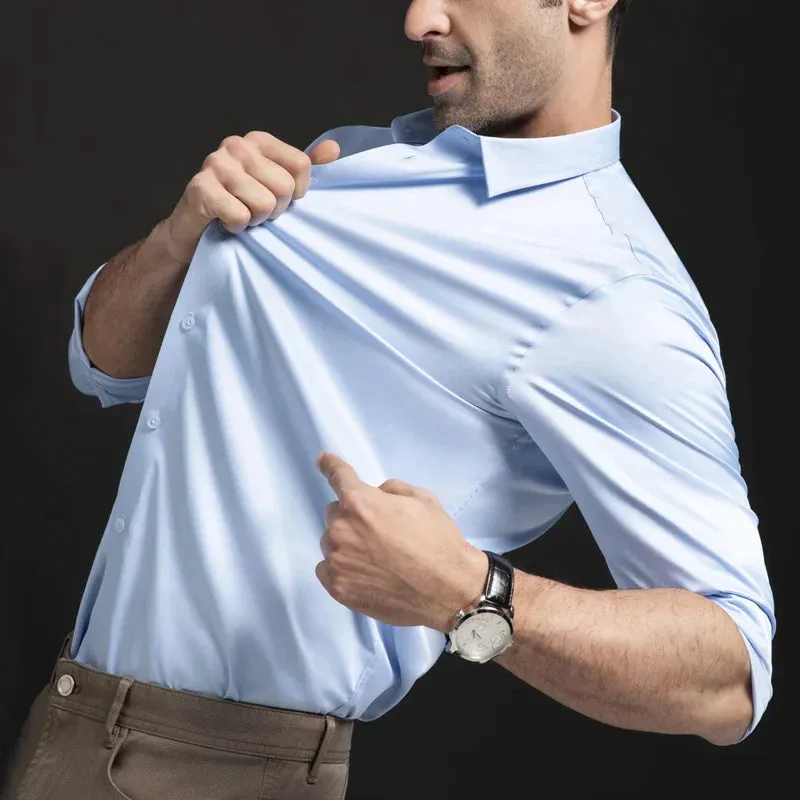 LA FINEZZA: CAMICIA SLIM STRETCH ANTIPIEGA