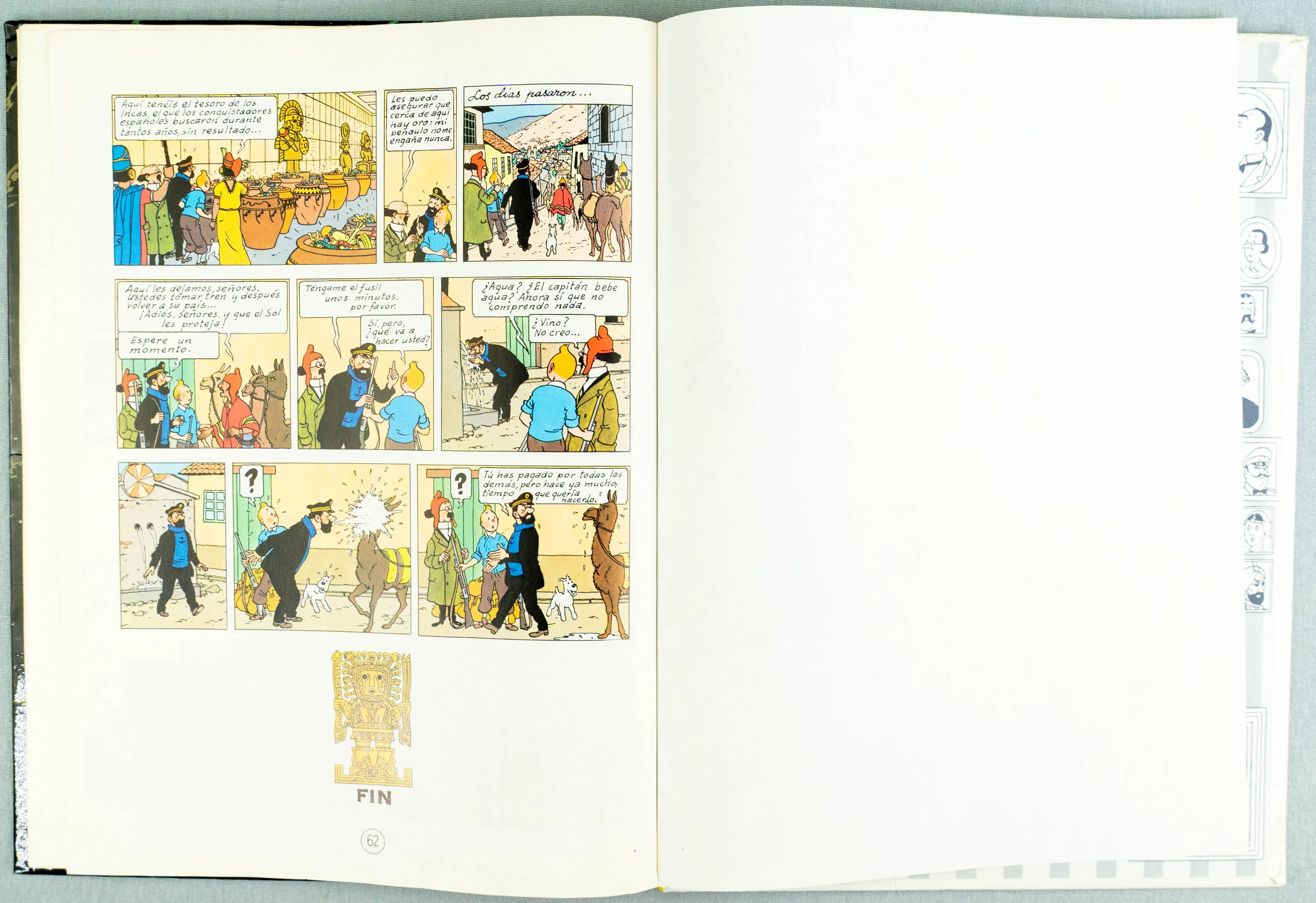 Las Aventuras De Tintin El Templo Del Sol Juventud 1990 Spanish Edition EO Herge