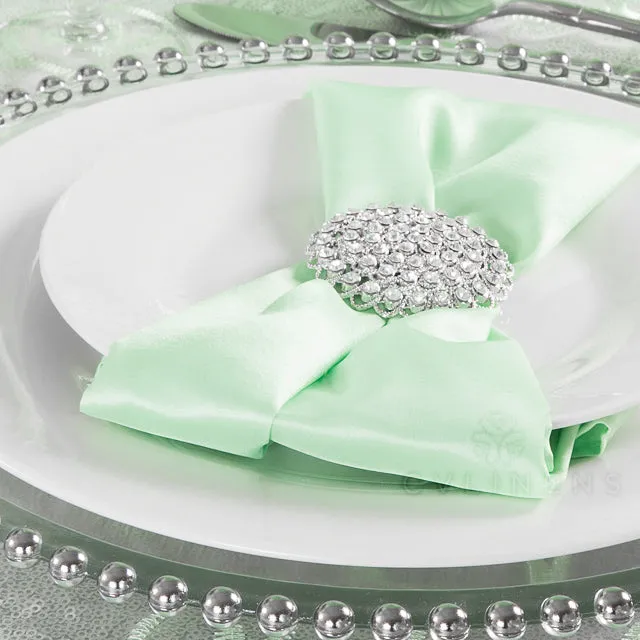 Satin Napkin 20"x20" - Mint Green