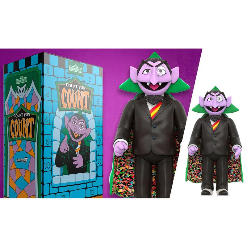 Super 7 Figura Count Von Count Plaza Sésamo